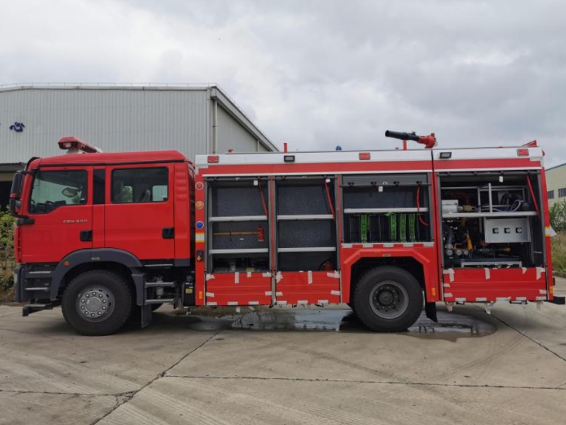 Factory selling 4×4 import Germany（MAN）TGM 18.320 Compressed air foam fire truck