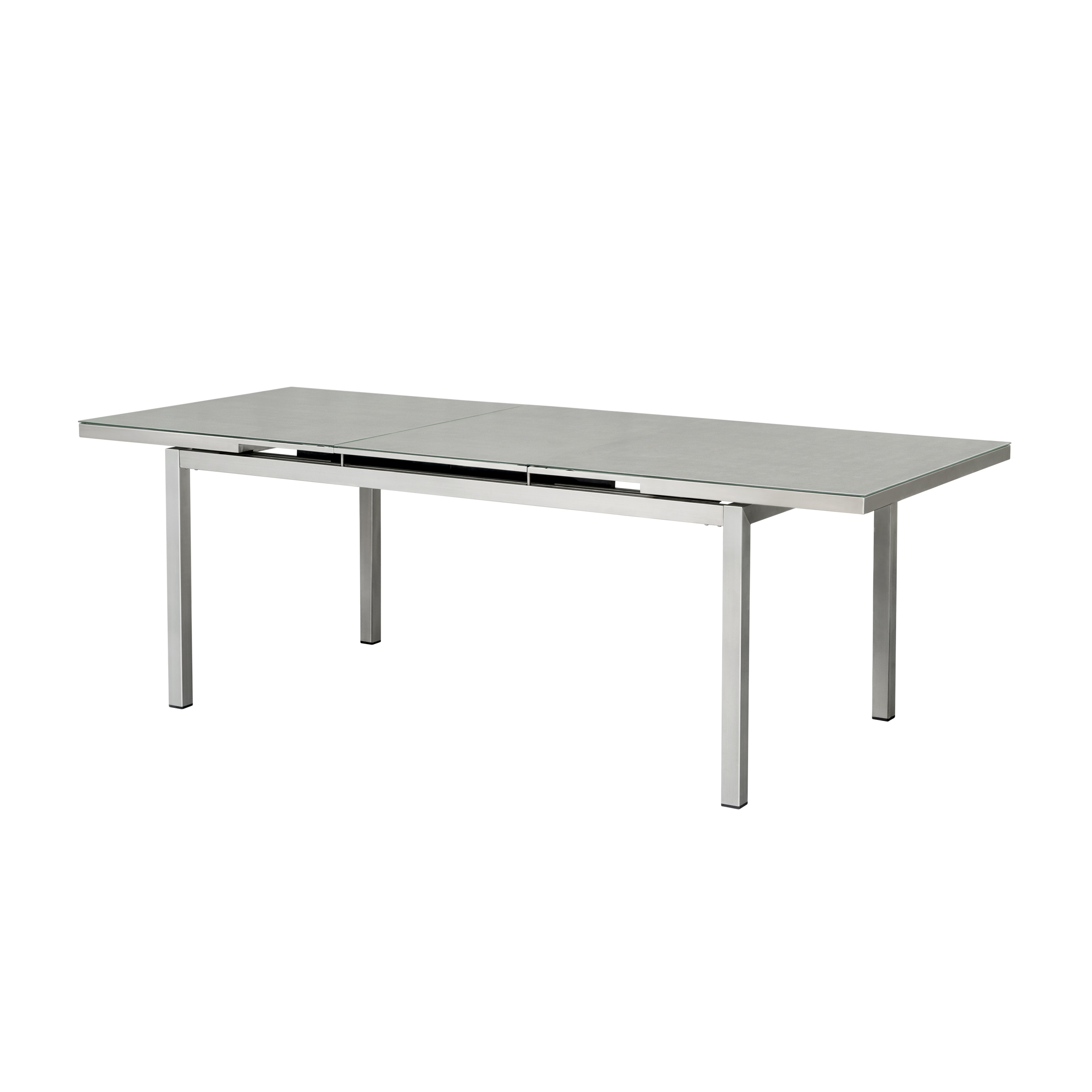 Rio auto. extension table (Stone tempered glass)