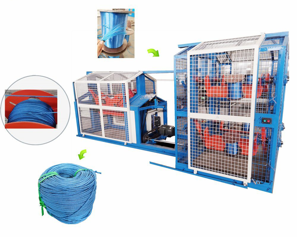 Plastic PET PP PE Nylon rope making machine