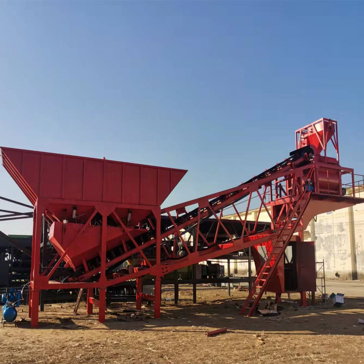 Protable concrete batching plant