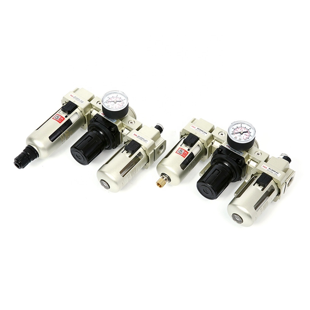 pneumatic AC Series FRL unit air source treatment combination air filter pressure regulator with lubricator