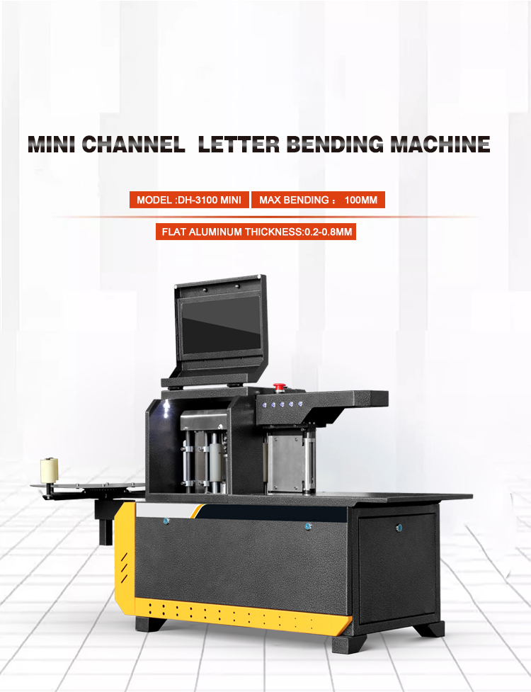 Mini automatic channel letter bending machine flat aluminum letter bender