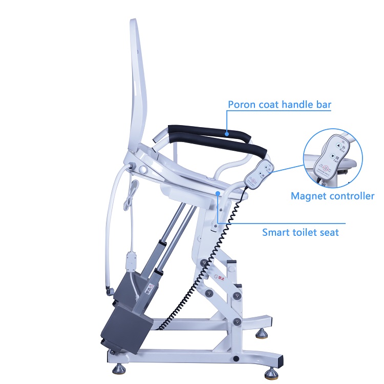 Electric toilet lift smart model for patient