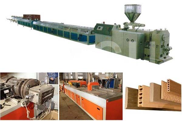 Wood Plastic WPC machine  PP PE WPC profile extrusion line