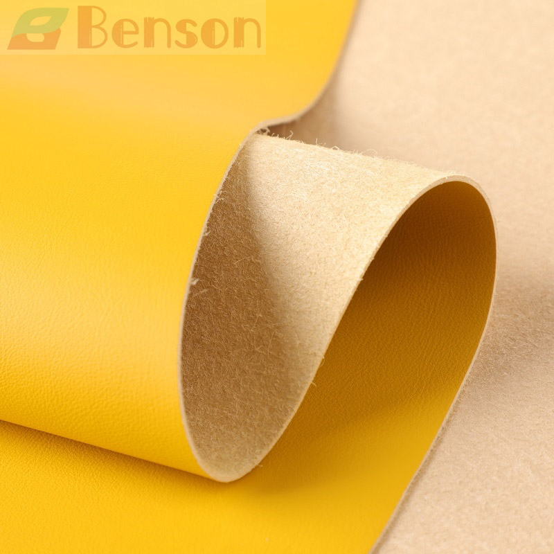 High Durability Yellow Microfiber Leather for Automotive