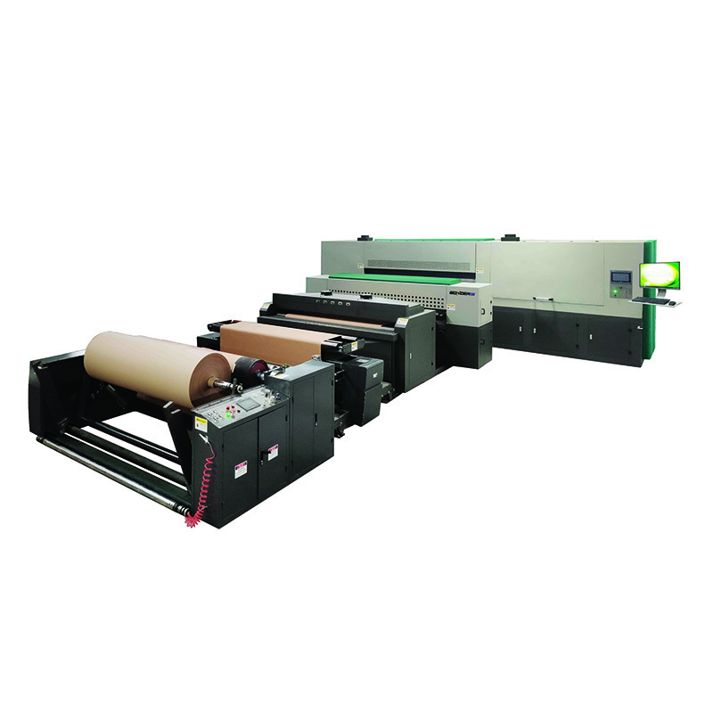 WDUV00-XXX industry single pass roll to roll digital pre-printer for corrugated paper