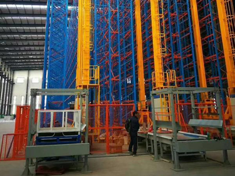 Cladding rack supported warehouse ASRS system