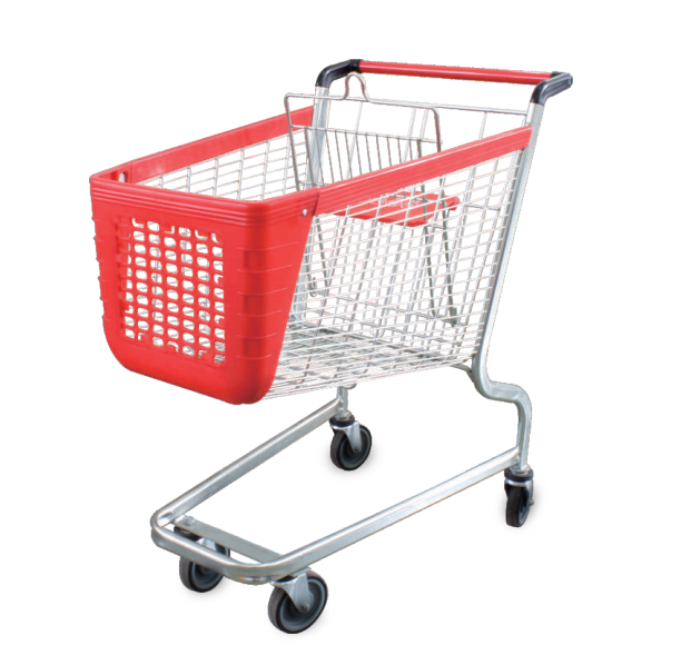 160L Plastic Shopping Cart