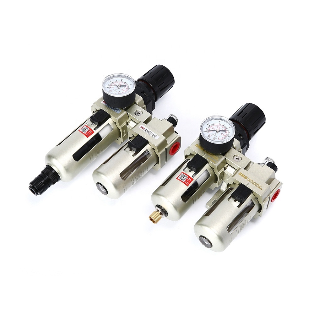 AC Series pneumatic air source treatment unit FRL combination air filter regulator lubricator