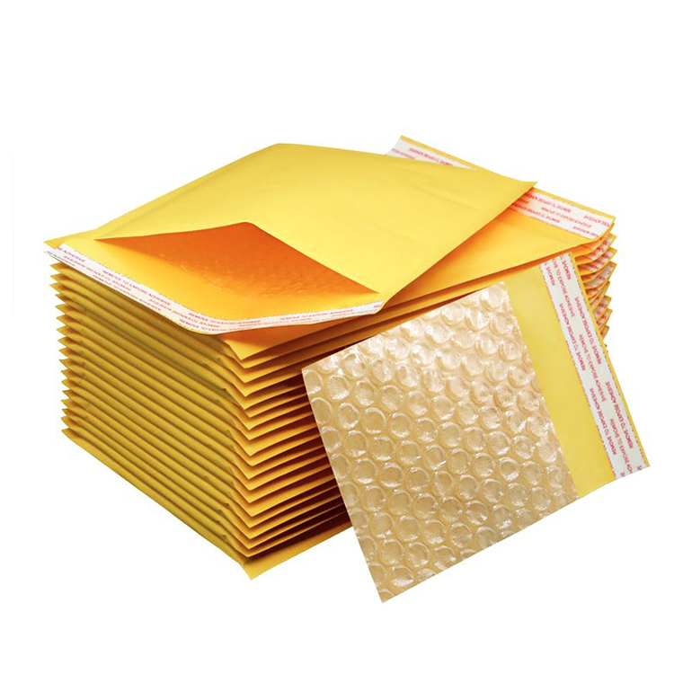 Custom design kraft bubble bags wholesale