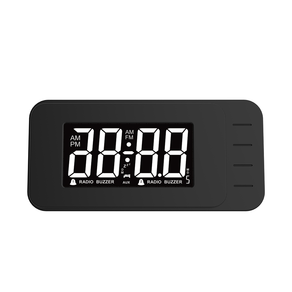 Led Touch Button Clock Radio With Usb Charging Port