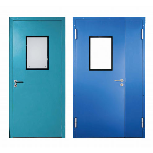 Clean door single open double open steel door flame retardant and fireproof type with high strength