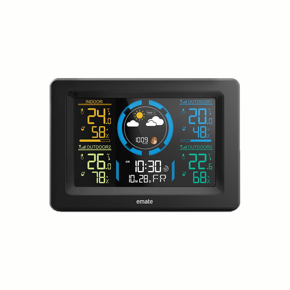 Wireless 3-Channel Weather Station