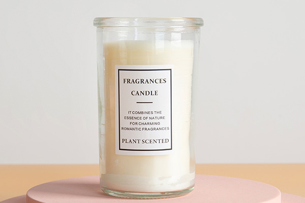 religious church candle jar