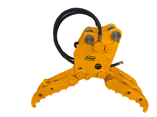 5 fingers stone grapple Hydraulic rock grapple for excavators from 1.5-23 ton