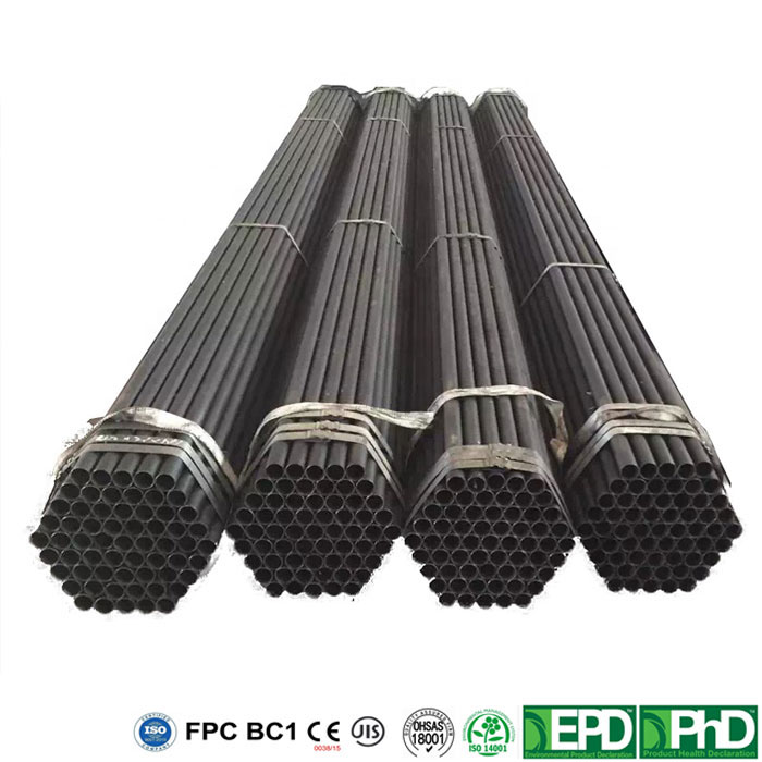 Mild Steel ERW Pipes 50mm round steel tube