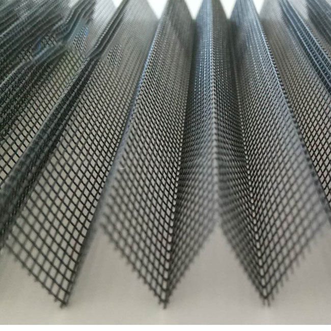 Customized 18*14 folded fiberglass insect screen net/pleated window screen