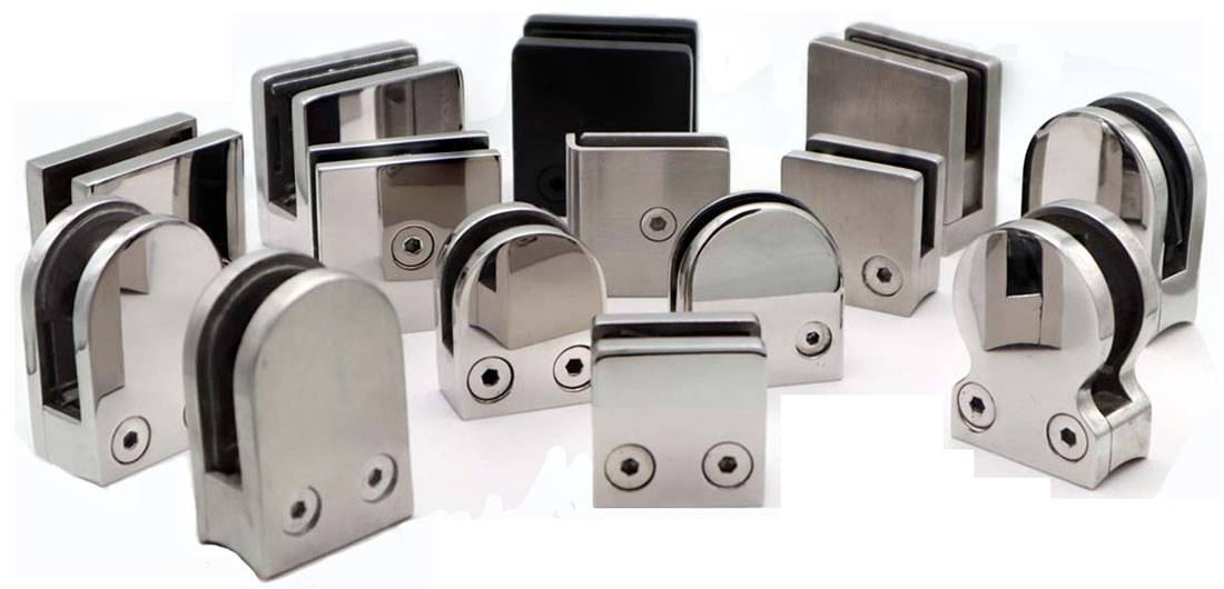 stainless steel glass clamp