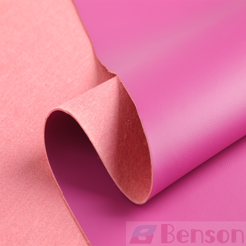 Pink Microfiber Leather Material for Car in Stock