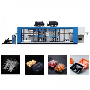 PLC Pressure Thermoforming Machine With Three Stations HEY01