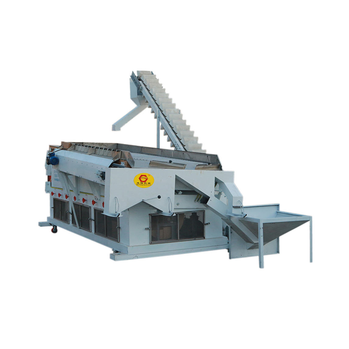 Gravity separator cleaner for beans