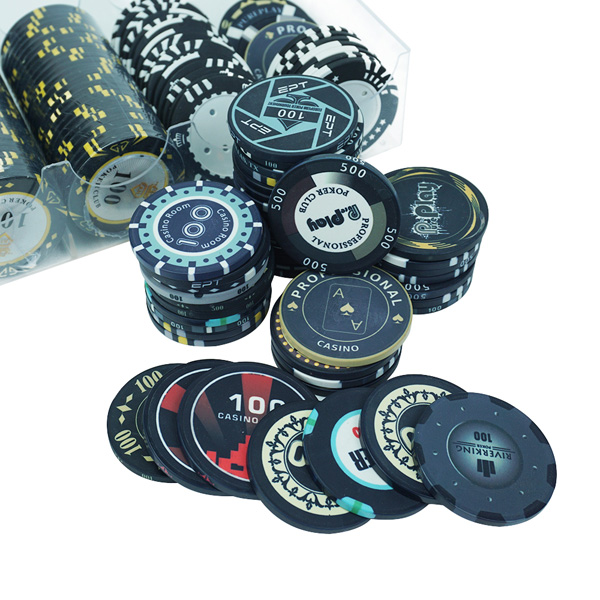 Wholesale 10g ceramic black poker chips ept diameter 39 43 45 46 48.5 50 52 55mm