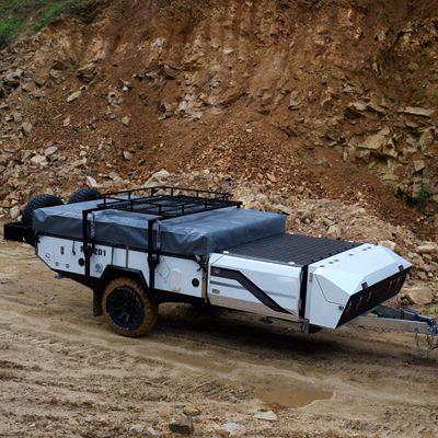 New 2022 High Quality Custom RV Front and rear flip tent trailer