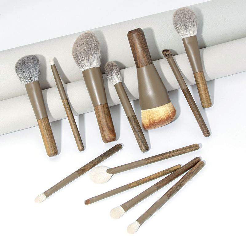 Professional Makeup Artist Tools 15pcs Premium Natural Hair Eyeshadow Cosmetic Brush Set